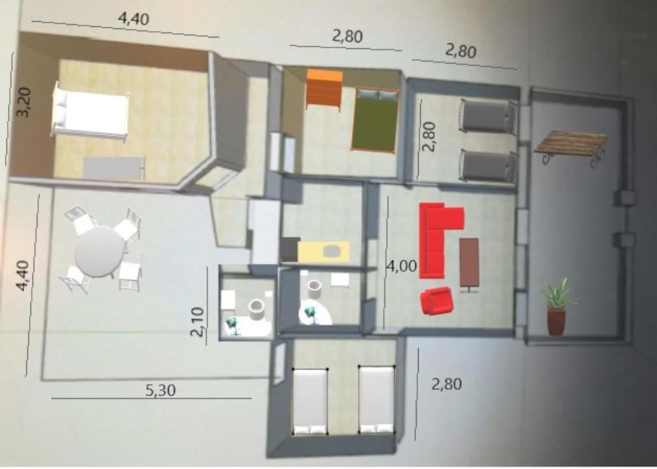 Casa Familiar Patio Y 2 Banos Con Aire Acondicionado Apartment Malaga Exterior photo